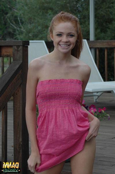 20P Pictures of teen girl Danni Virgin waiting for you to come take her clothes off