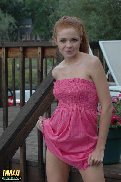 20P Pictures of teen girl Danni Virgin waiting for you to come take her clothes off