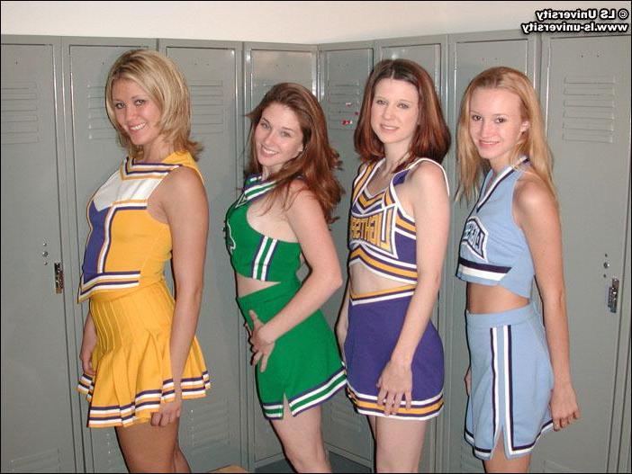 20P Pictures of teen cheerleaders getting naughty in the locker room