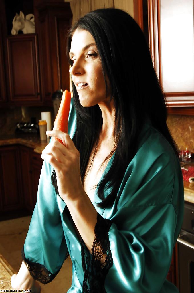16P Exquisite MILF in a sexy nightie India Summe fucked by giant cock