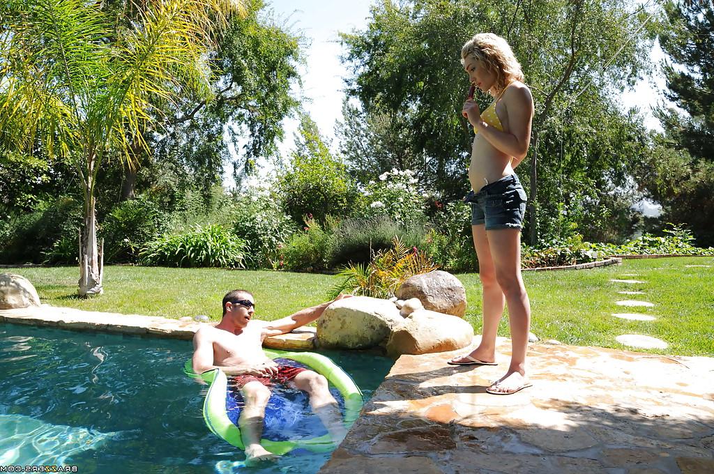 16P Dirty teen Lily Luvs enjoys hardcore outdoor fuck in bikini