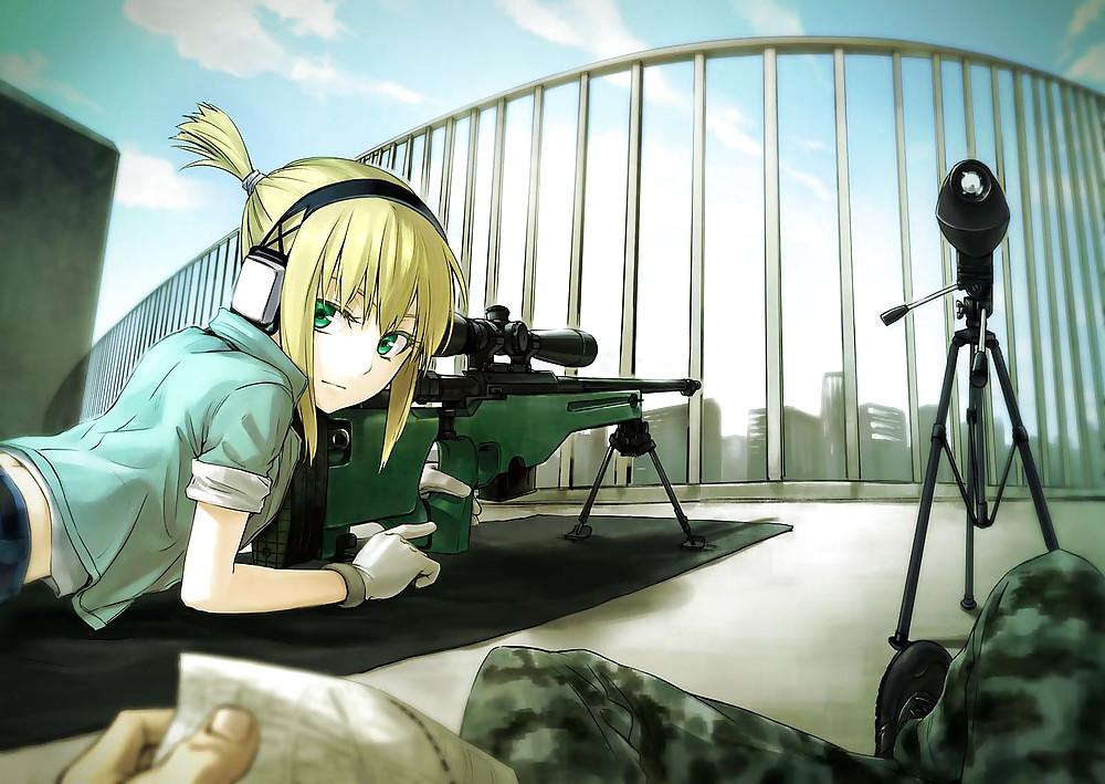 9P Hot Anime Girls with Guns