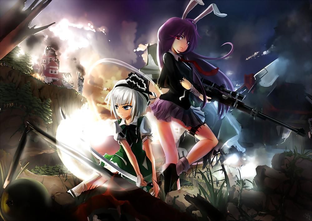 9P Hot Anime Girls with Guns