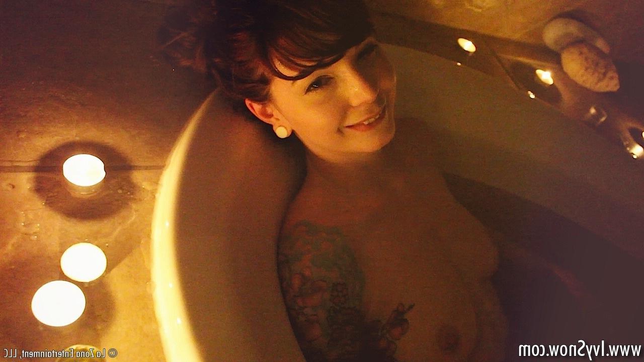 15P Ivy Snow takes a sensual bath and gets wet in more way than one