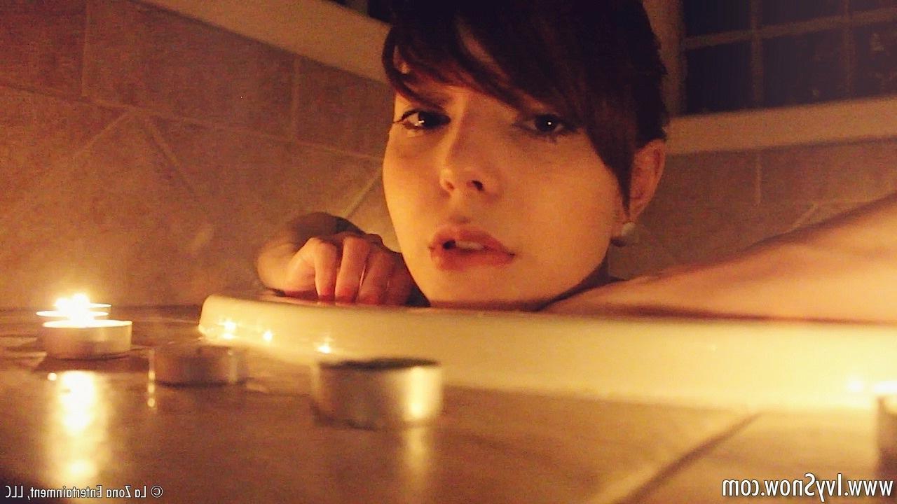15P Ivy Snow takes a sensual bath and gets wet in more way than one