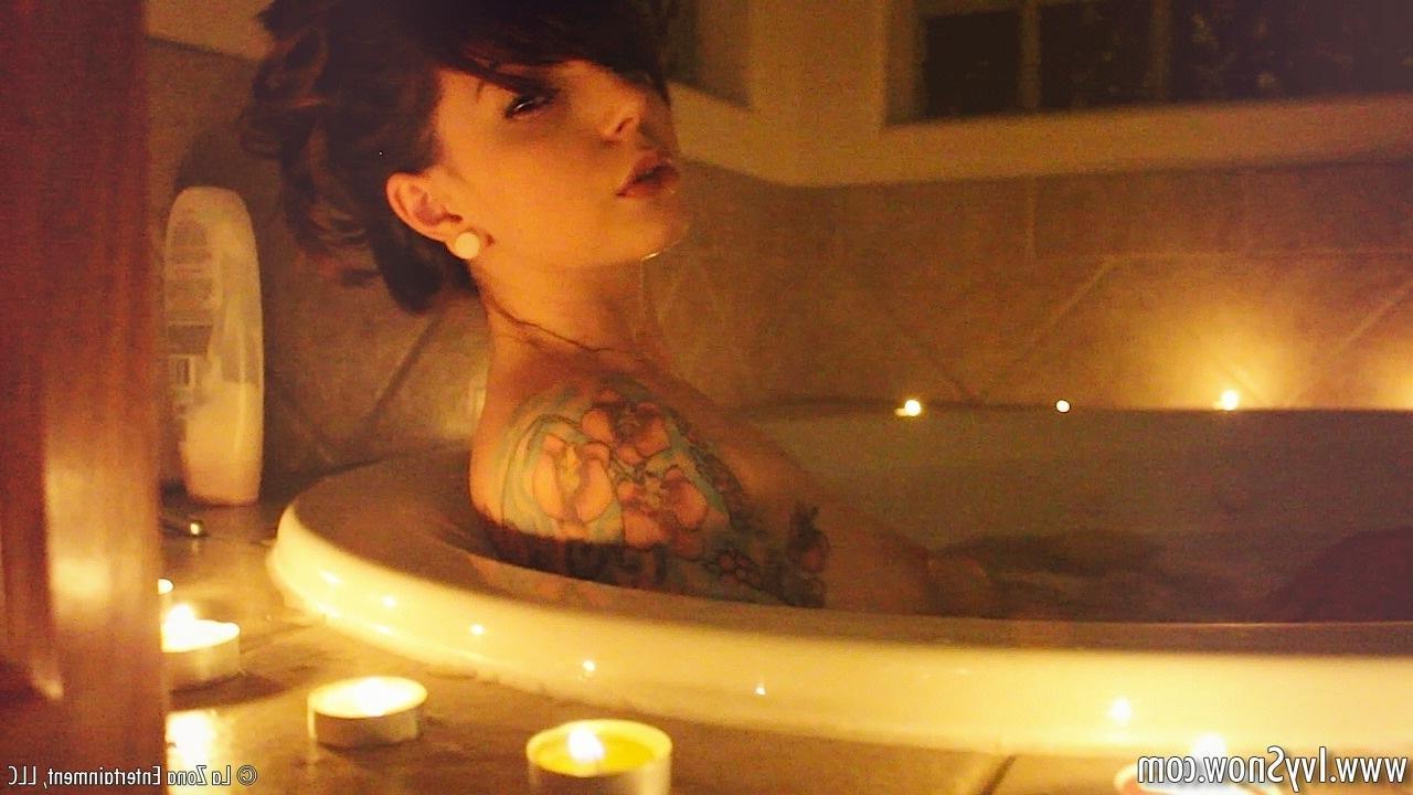 15P Ivy Snow takes a sensual bath and gets wet in more way than one