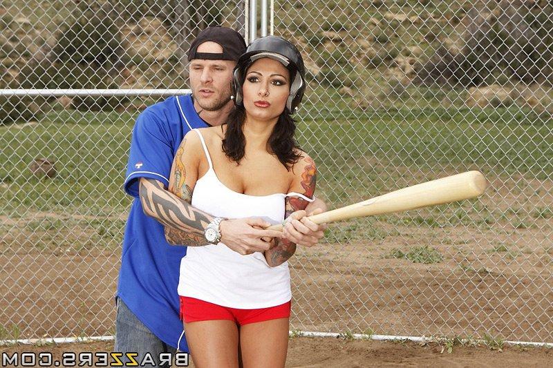 15P Big busted baseball player Ricki Raxxx gets screwed hardcore by her coach
