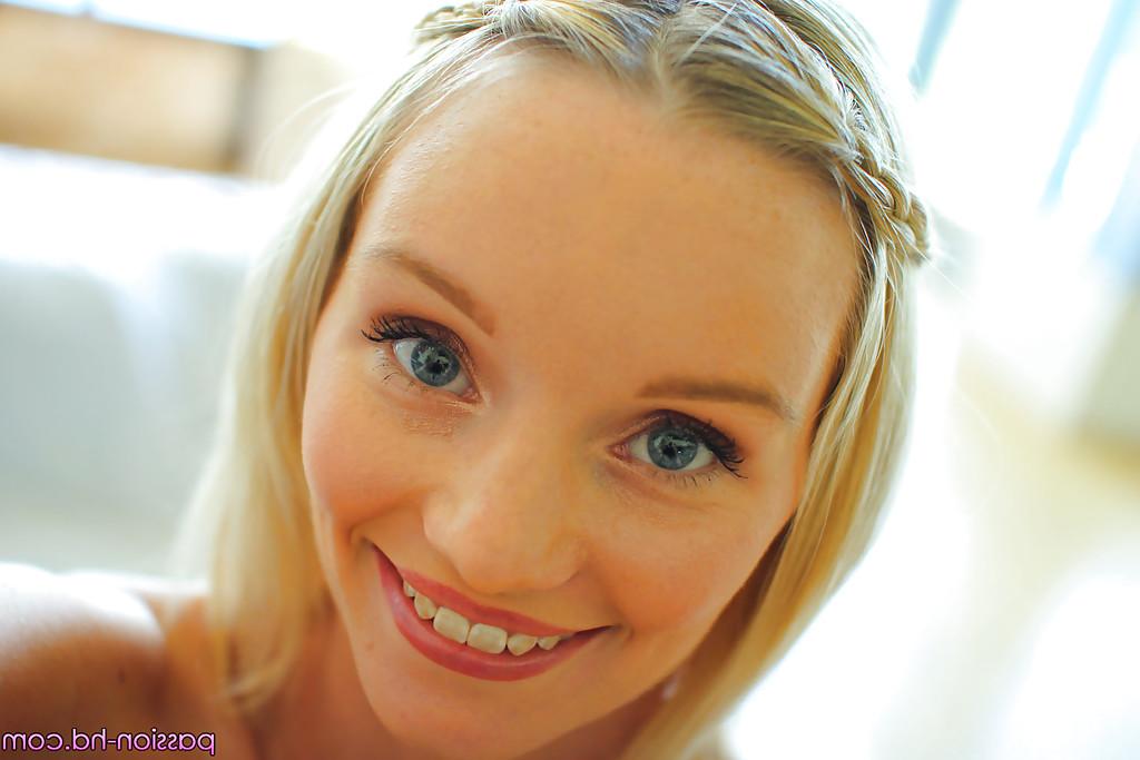 16P Petite blonde girl Sammie Daniels spreading her perfect pink pussy