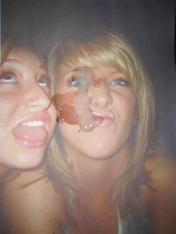 5P Cum on a sexy blonde