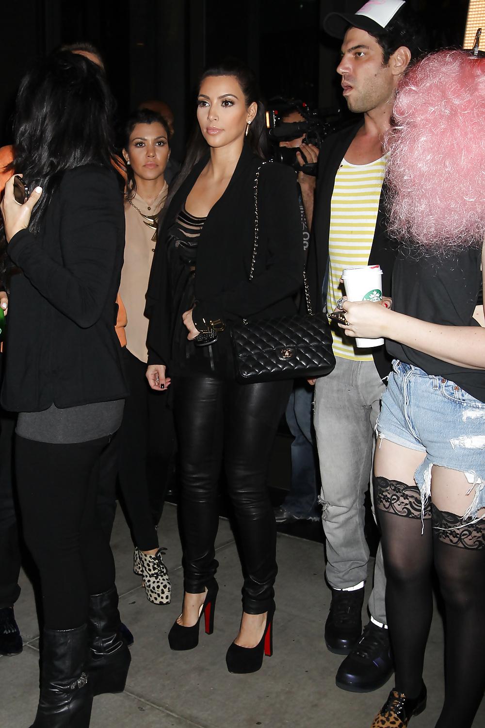 21P Kim Kardashian see thru to bra while at bowling alley in NY