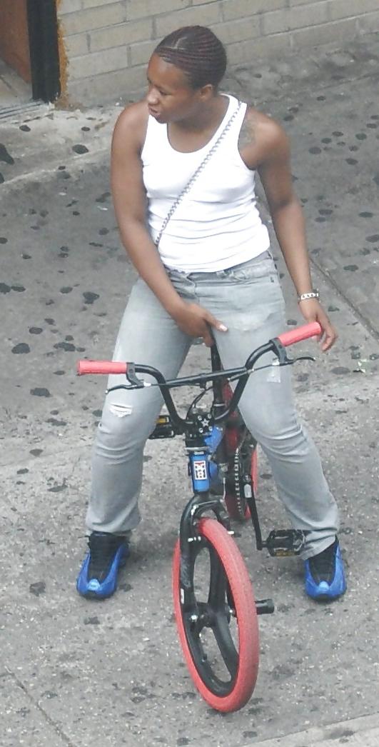 15P Harlem Girls in the Heat 268 New York Biker Nipple