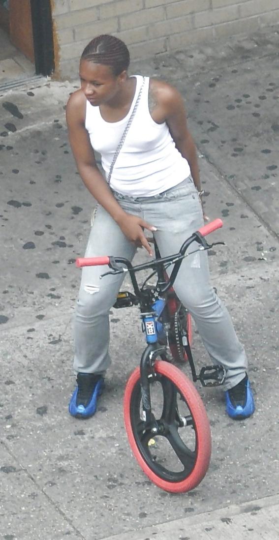 15P Harlem Girls in the Heat 268 New York Biker Nipple