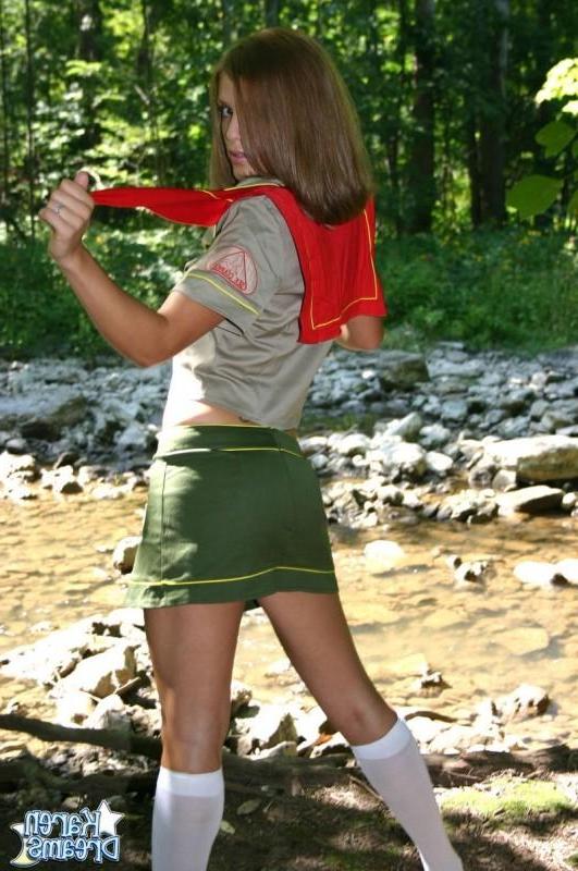 18P Karen dressed as a girl scout