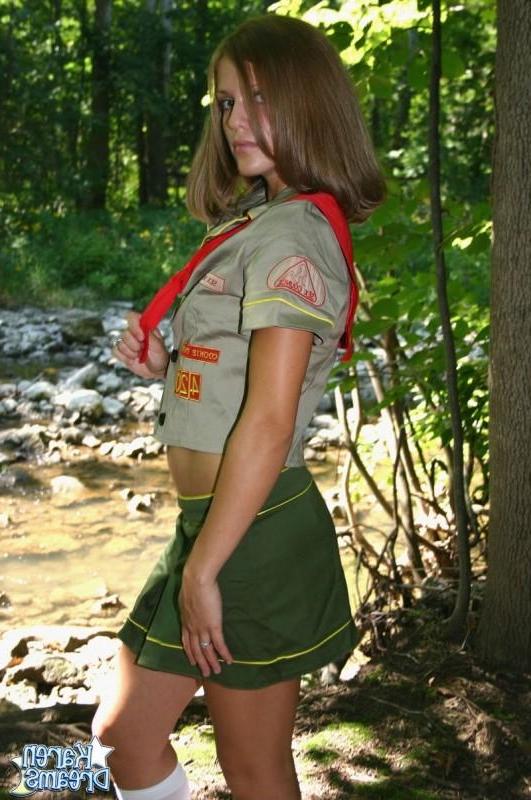 18P Karen dressed as a girl scout