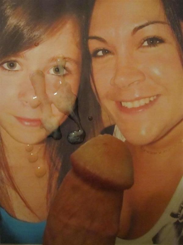 6P Cum on Mother and Daughter