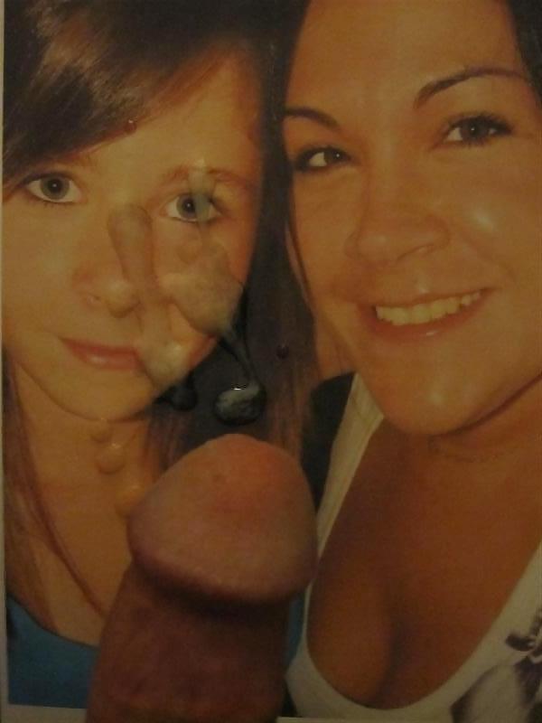 6P Cum on Mother and Daughter