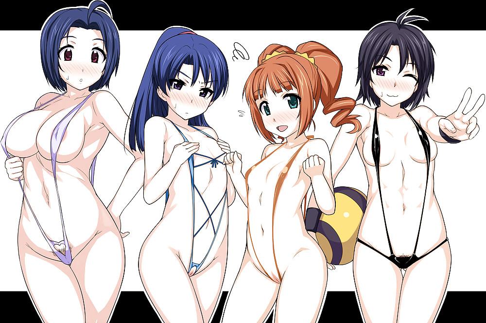 25P Anime Sling Bikinis