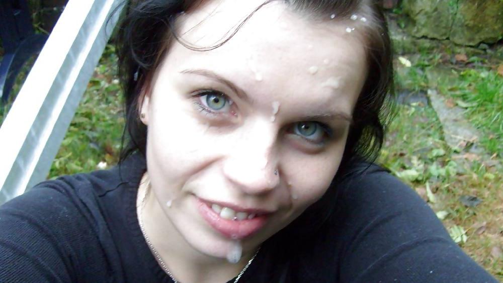 12P Facial cumshot sperm