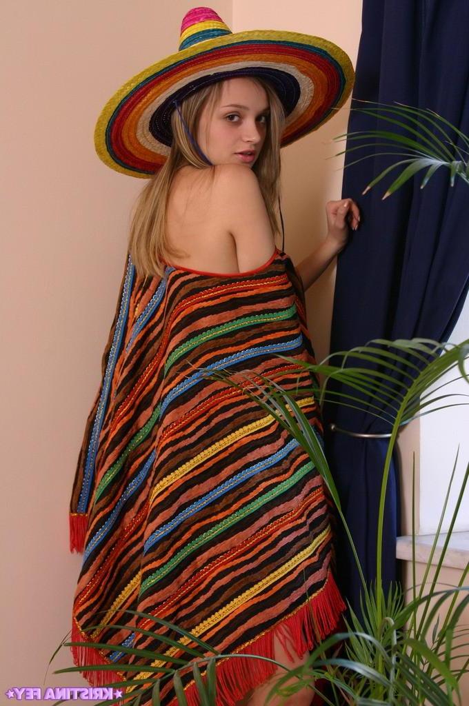 15P Kristina Fey strips out of her sexy Mexican outfit just for you
