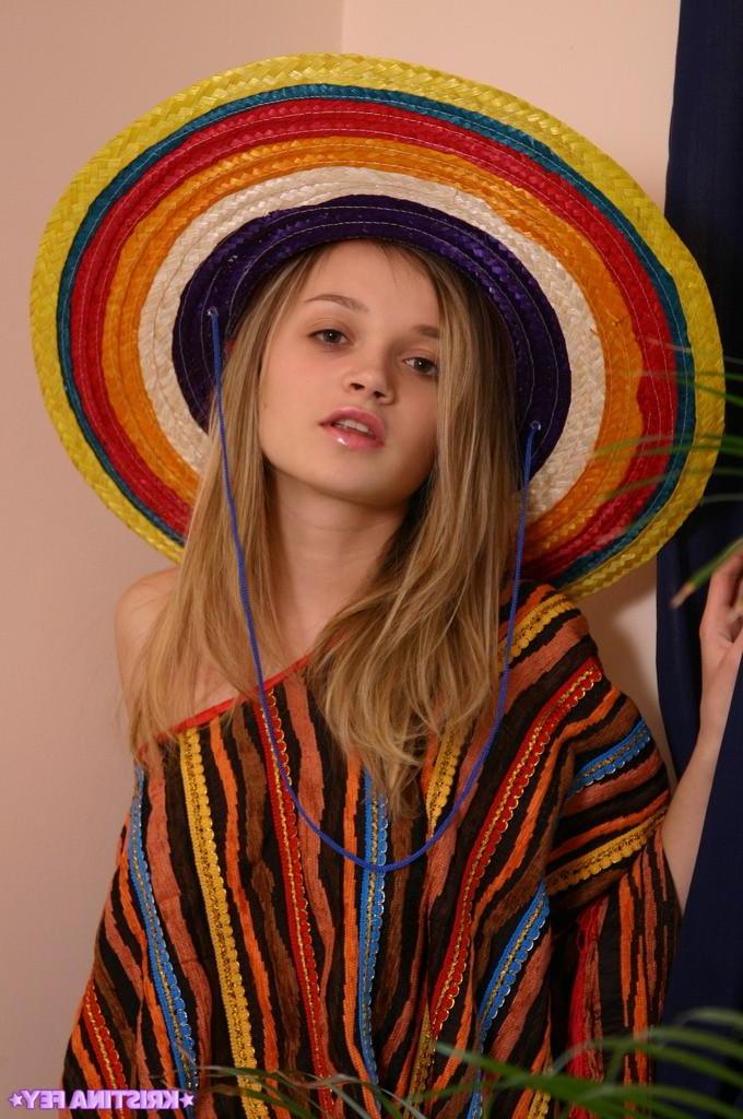 15P Kristina Fey strips out of her sexy Mexican outfit just for you