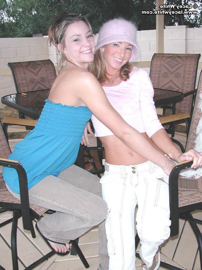 20P Pictures of teen hottie Lacey White playing with her girlfriend