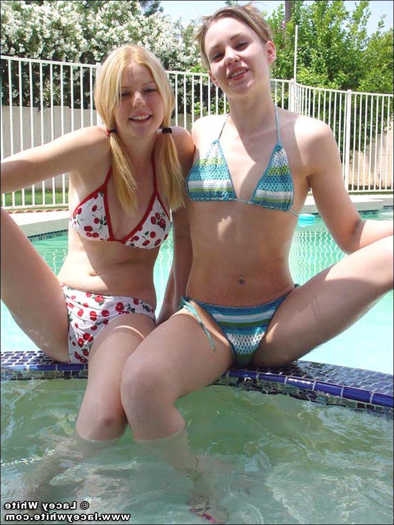 12P Pictures of two hot teen girls in bikinis