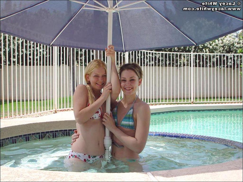 12P Pictures of two hot teen girls in bikinis
