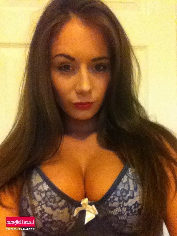 12P Laura Hollyman strips her frilly bra to give you a special show