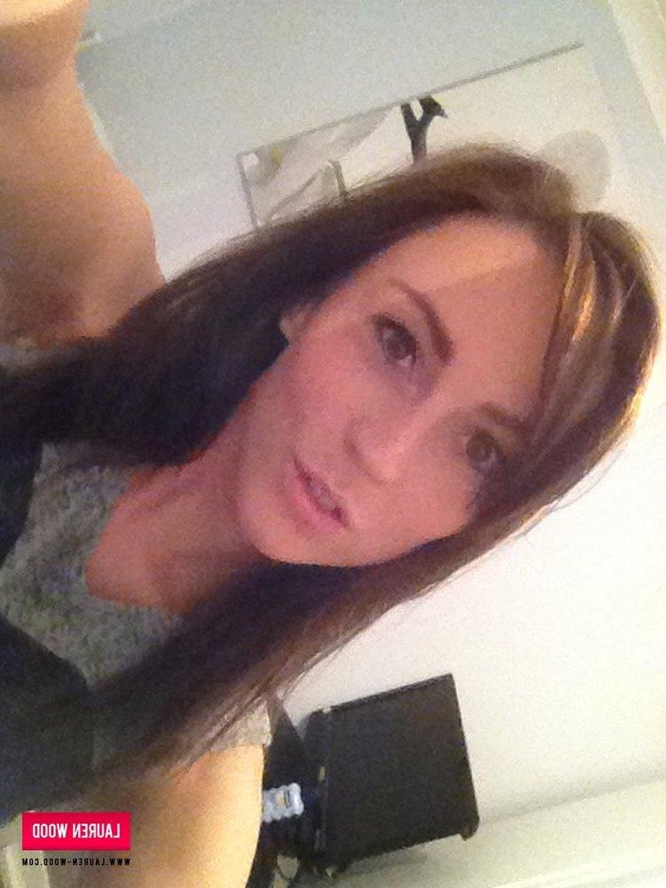 12P Lauren strips her top and frilly white bra to show you her boobs