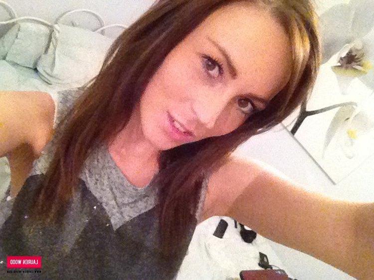 12P Lauren strips her top and frilly white bra to show you her boobs
