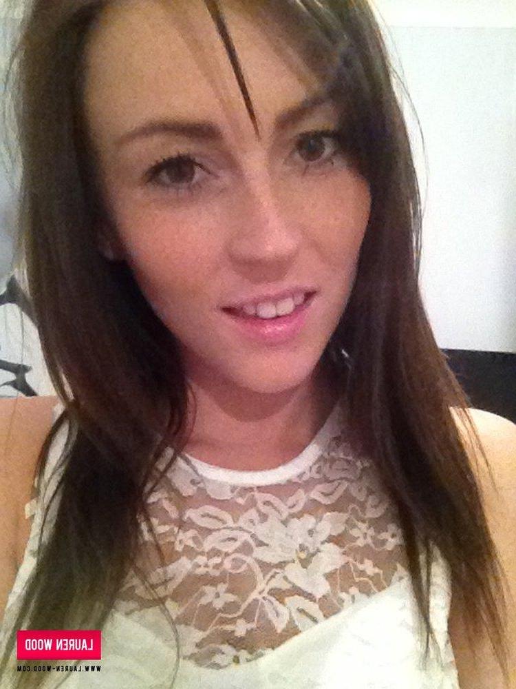 12P Laurenstrips her frilly white top and bra