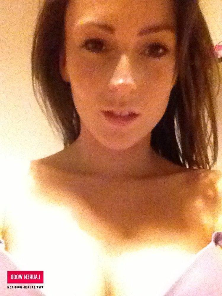 12P Lauren pulls off her black top and bra just for you