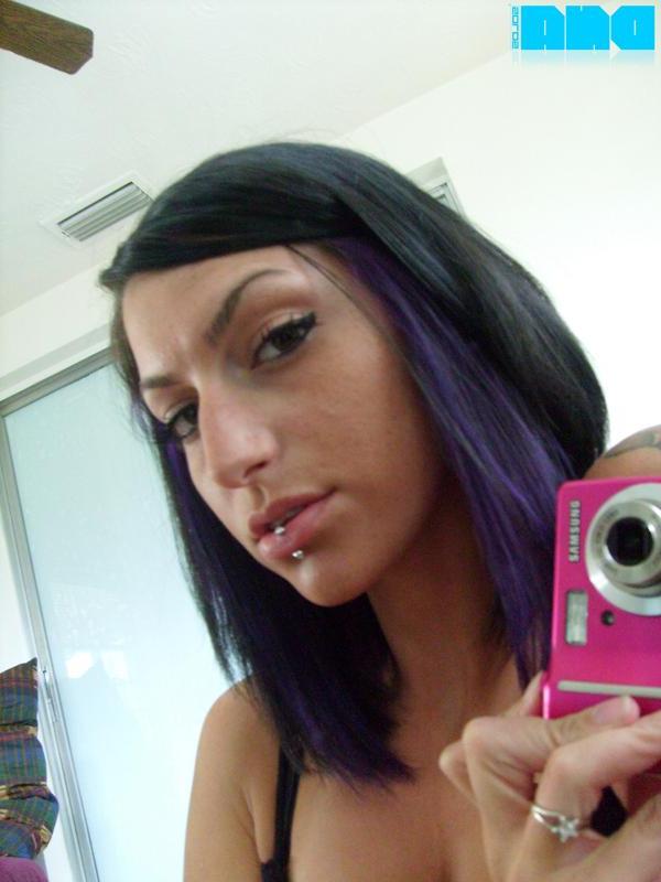 15P Hot alt teen Layla Lux takes selfies of her nude body