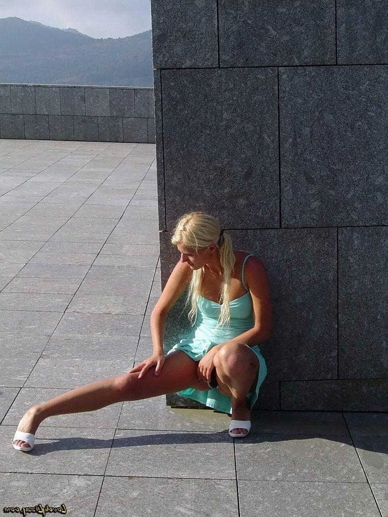 20P Pictures of teen girl Lovely Lizzy showing off her sexy ass