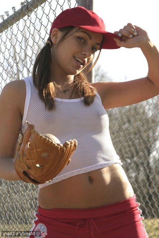 20P Pictures of Mandy\'s Diary playing baseball in the nude