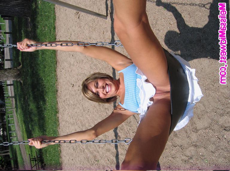 20P Pictures of teen porn girl Melissa Midwest hanging out at the park
