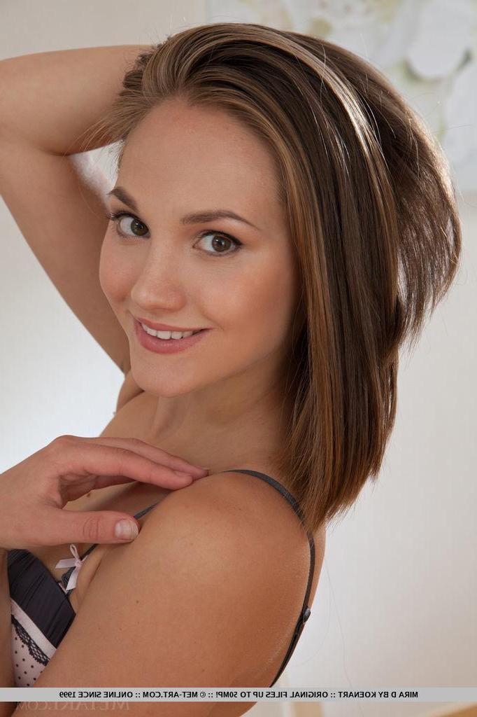 18P Brunette teen Mira D displays her tight nude body in "Toguli"