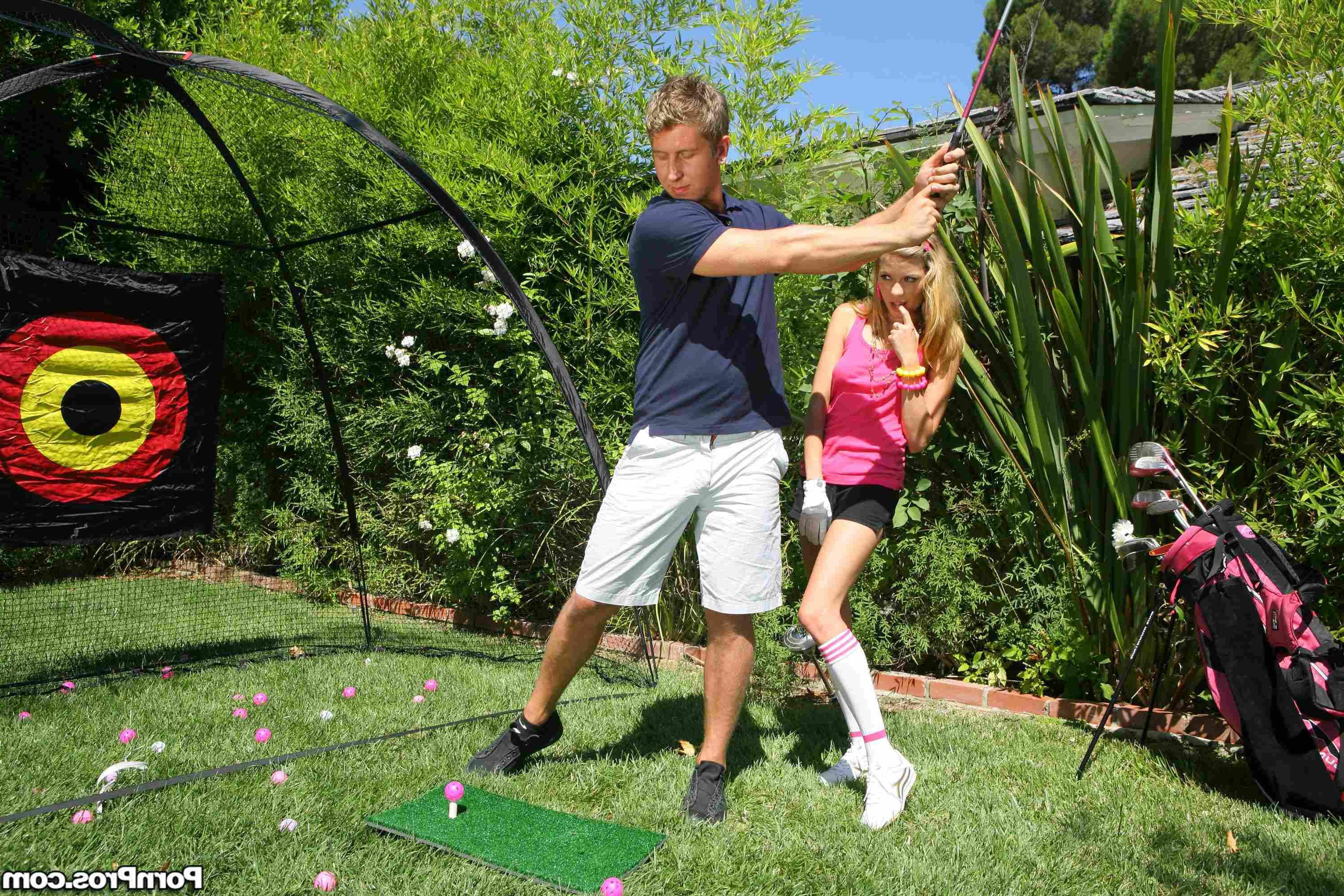 16P Teen hottie Nicole Ray gets fucked after golf lessons!