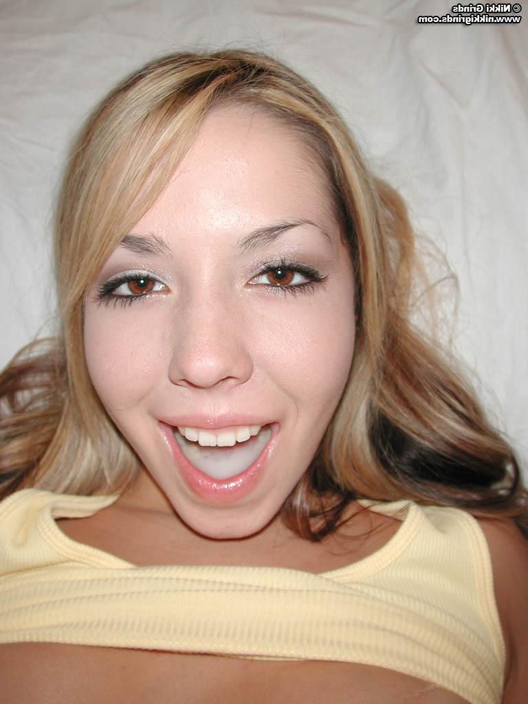 25P Pictures of two teen girls playing with spoonfuls of jizz