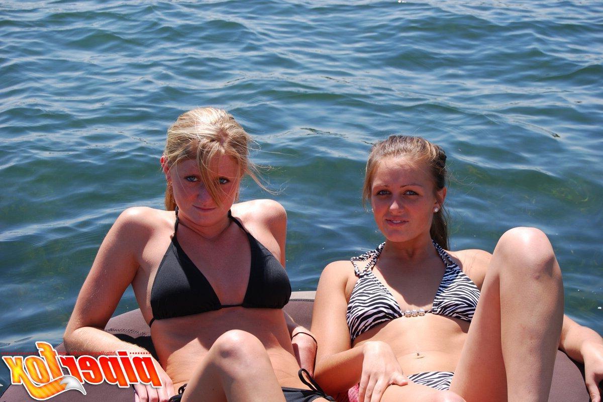 15P Pictures of teen cutie Piper Fox hanging out with her girlfriend