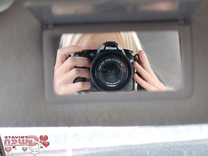 16P Pictures of teen star Private Gwen taking pictures of herself out and about