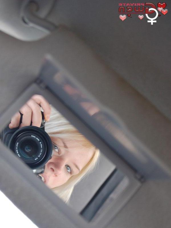 16P Pictures of teen star Private Gwen taking pictures of herself out and about