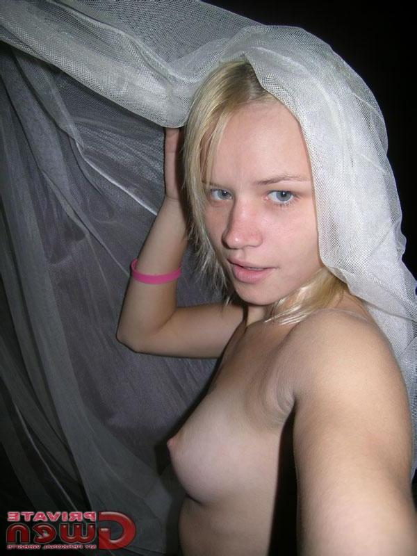 16P Self-shot pictures of Private Gwen in various places around her house