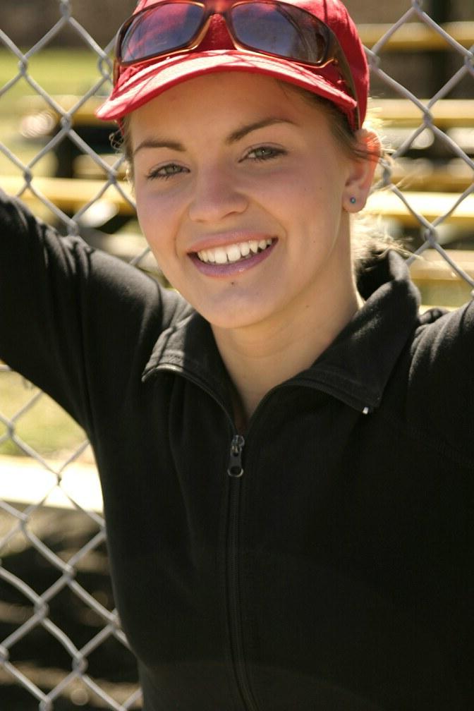 16P Sara Sexton plays baseball without any pants on
