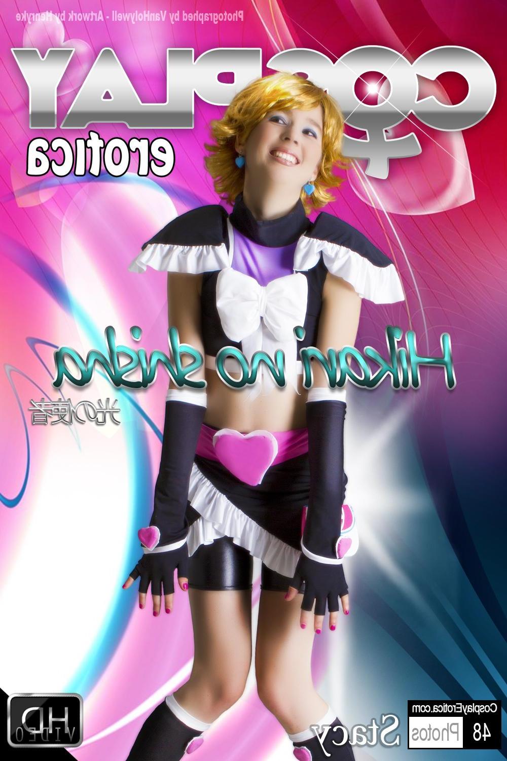 12P Cosplay hottie Stacy strips in a sexy anime set
