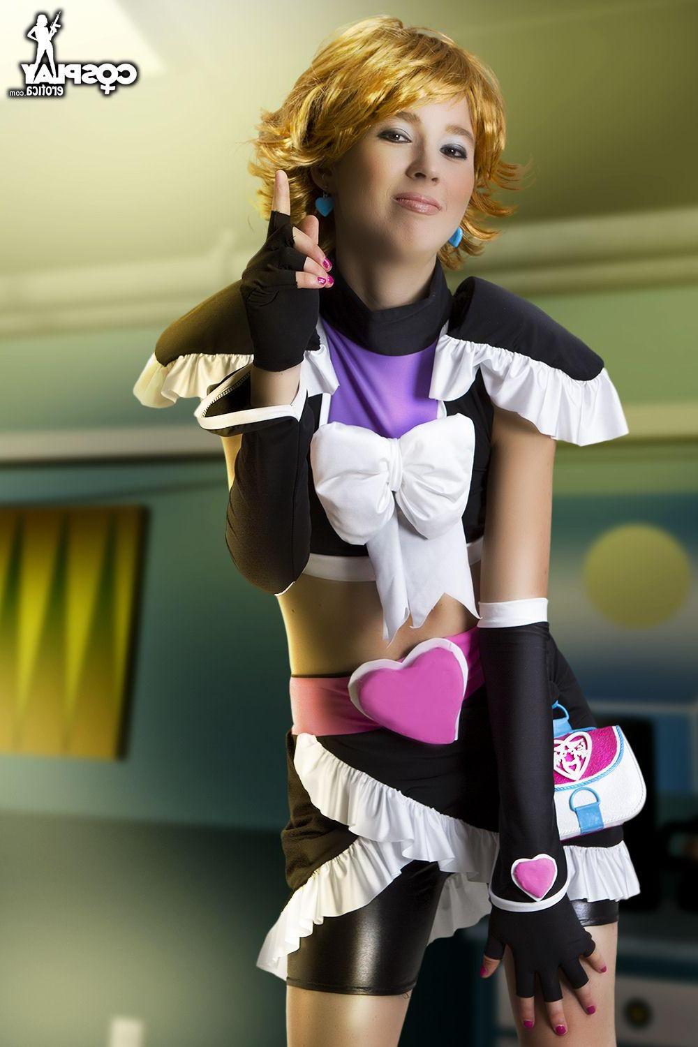 16P Sexy cosplayer Stacey gives some hot Pretty Cure anime fantasy