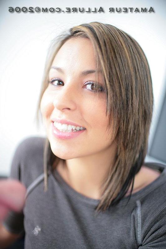 16P Sweet teen Talia blows cock for a messy facial