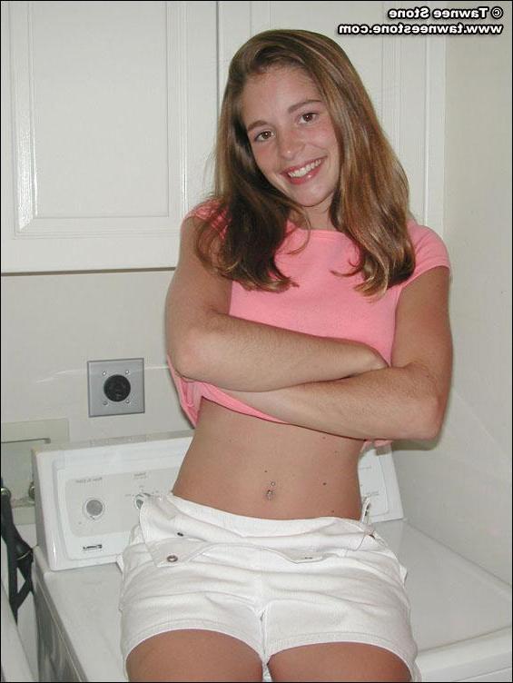 20P Pics of Tawnee Stone stripping in the laundry room