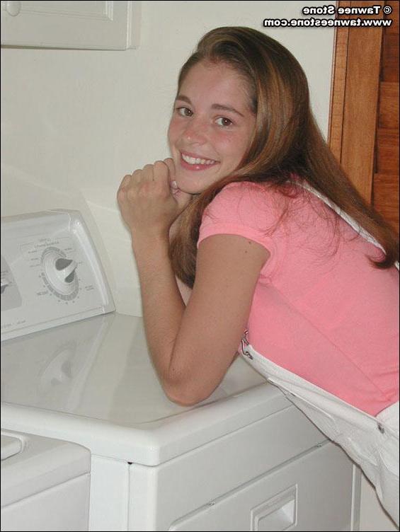 20P Pics of Tawnee Stone stripping in the laundry room