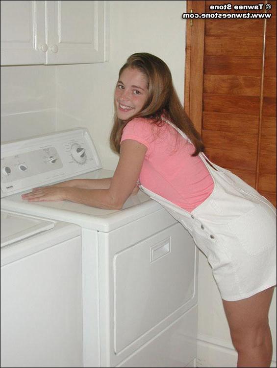 20P Pics of Tawnee Stone stripping in the laundry room